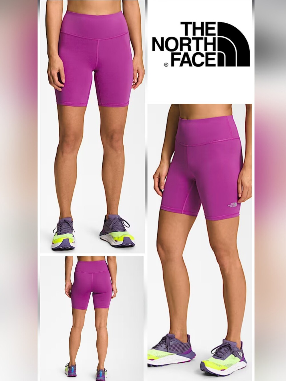 3 For $30🎉HOST PICK🎉😃 The North Face Elevation Bike Shorts In Purple Cactus F